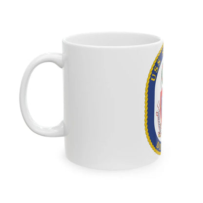 USS Sampson DDG 102 Crest (U.S. Navy) White Coffee Mug-Go Mug Yourself