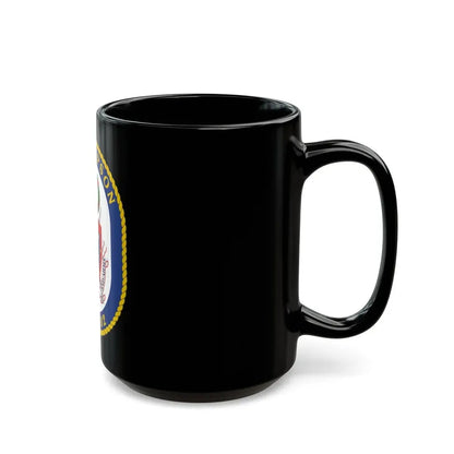 USS Sampson DDG 102 Crest (U.S. Navy) Black Coffee Mug - Go Mug Yourself