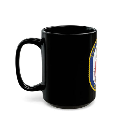 USS Sampson DDG 102 Crest (U.S. Navy) Black Coffee Mug - Go Mug Yourself