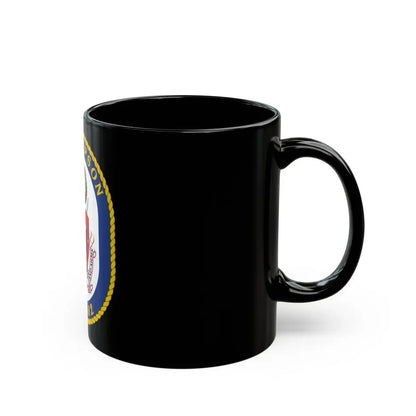 USS Sampson DDG 102 Crest (U.S. Navy) Black Coffee Mug - Go Mug Yourself