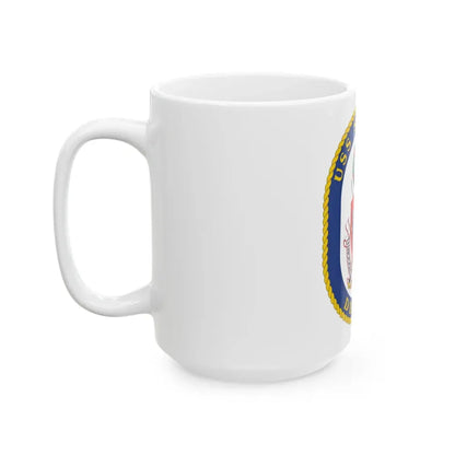 USS Sampson DDG 102 Crest (U.S. Navy) White Coffee Mug - Go Mug Yourself