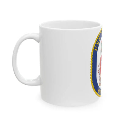 USS Sampson DDG 102 Crest (U.S. Navy) White Coffee Mug - Go Mug Yourself