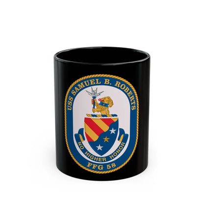 USS Samuel B Roberts (U.S. Navy) Black Coffee Mug-11oz-Go Mug Yourself