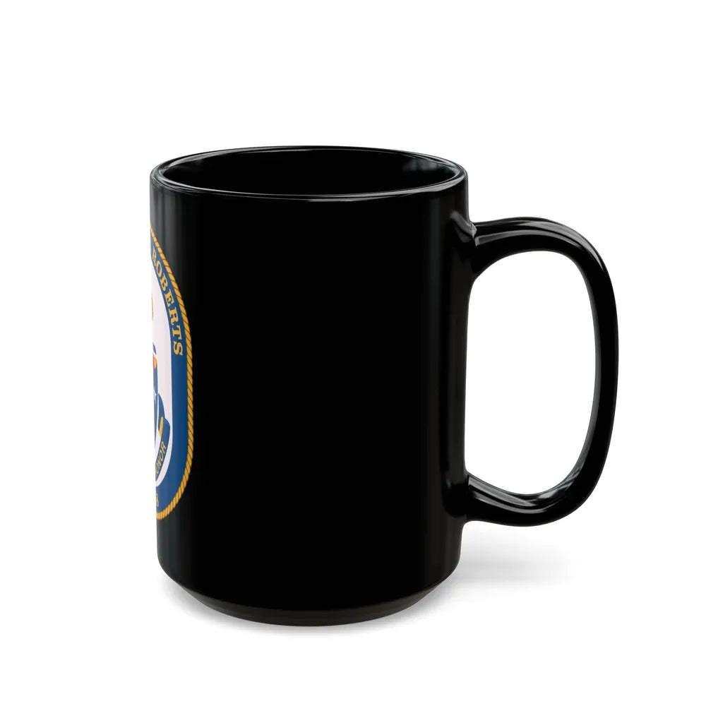 USS Samuel B Roberts (U.S. Navy) Black Coffee Mug-Go Mug Yourself