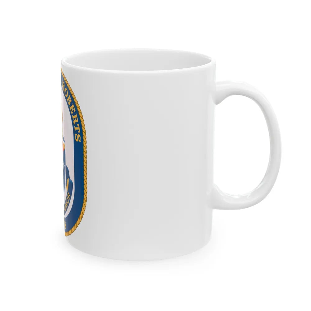 USS Samuel B Roberts (U.S. Navy) White Coffee Mug-Go Mug Yourself