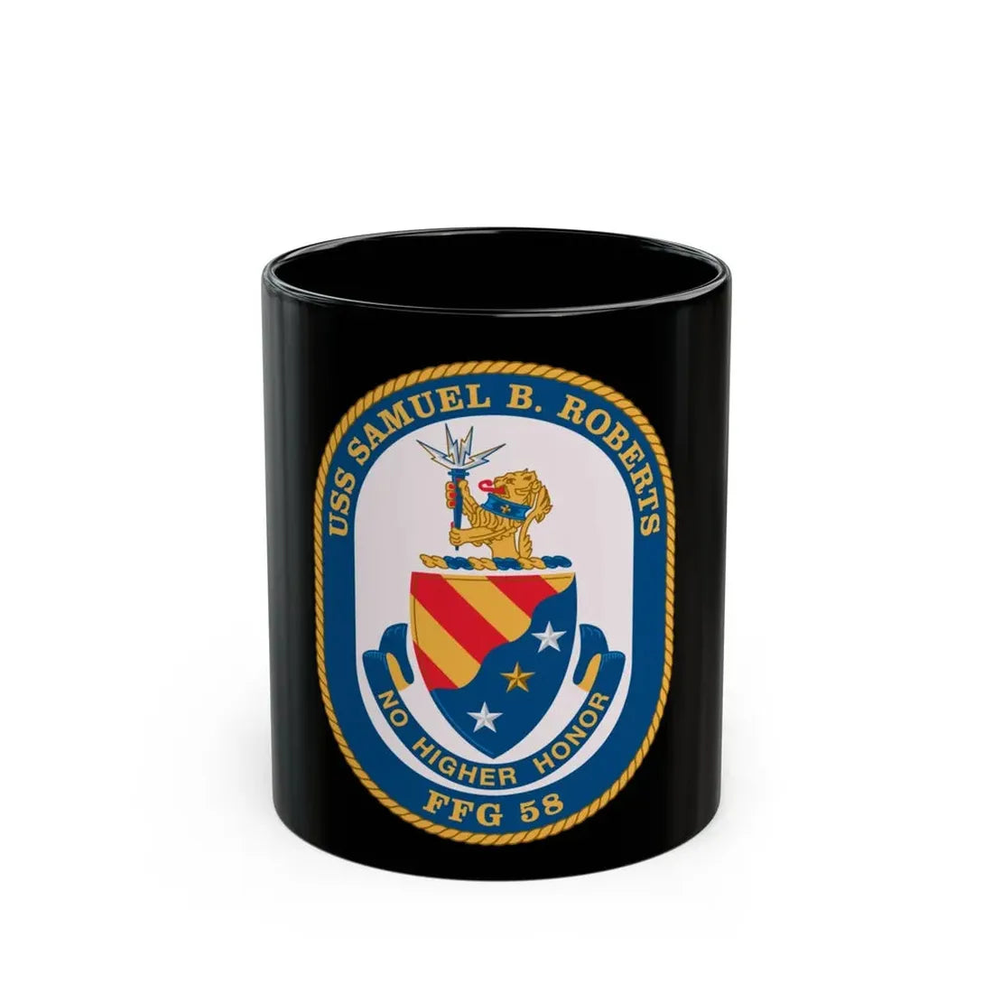 USS Samuel B Roberts (U.S. Navy) Black Coffee Mug - Go Mug Yourself