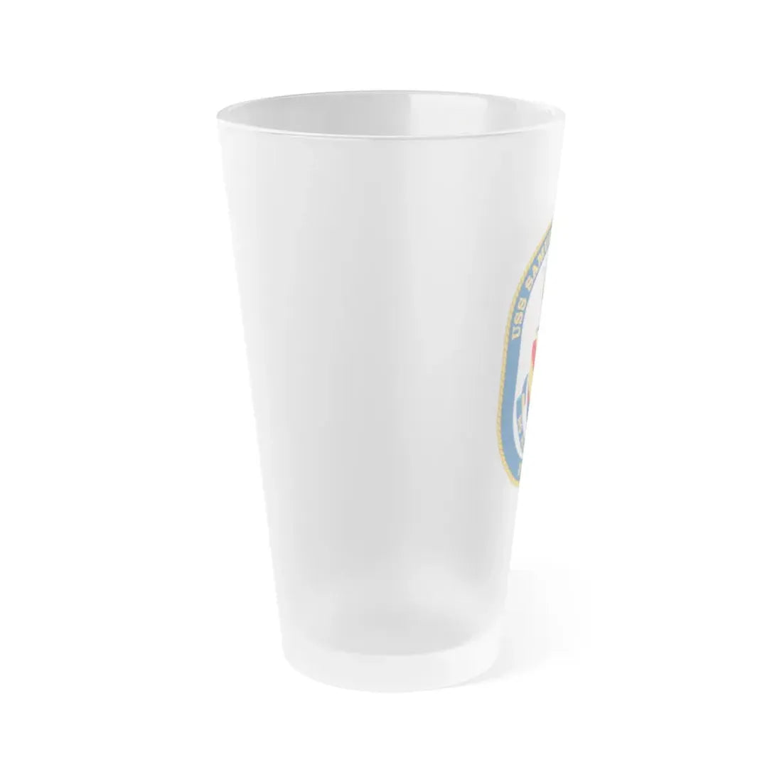 USS Samuel B Roberts (U.S. Navy) Frosted Pint Glass 16oz - Go Mug Yourself