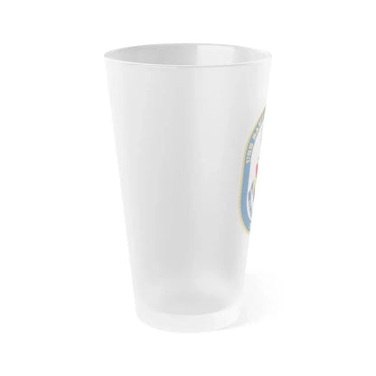 USS Samuel B Roberts (U.S. Navy) Frosted Pint Glass 16oz - Go Mug Yourself