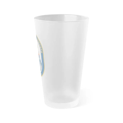 USS Samuel B Roberts (U.S. Navy) Frosted Pint Glass 16oz - Go Mug Yourself