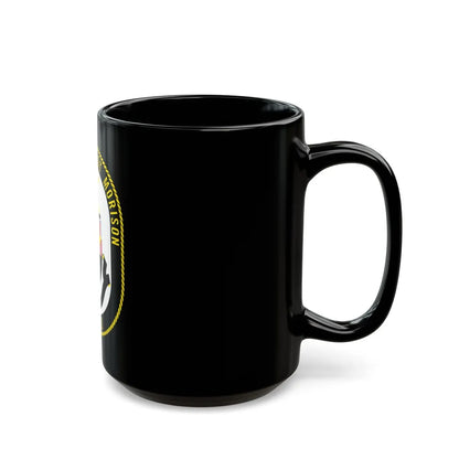 USS Samuel Elliot Morison FFG 13 (U.S. Navy) Black Coffee Mug-Go Mug Yourself