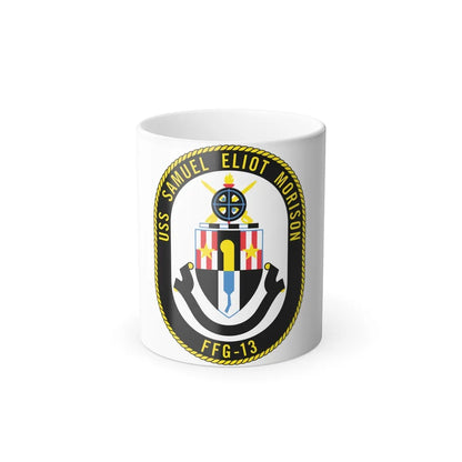 USS Samuel Elliot Morison FFG 13 (U.S. Navy) Color Changing Mug 11oz-11oz-Go Mug Yourself