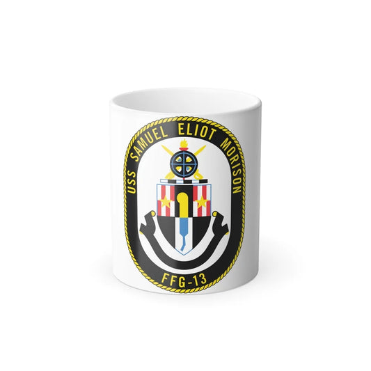 USS Samuel Elliot Morison FFG 13 (U.S. Navy) Color Changing Mug 11oz-11oz-Go Mug Yourself