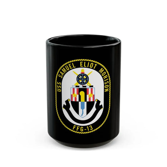 USS Samuel Elliot Morison FFG 13 (U.S. Navy) Black Coffee Mug 15oz - Go Mug Yourself