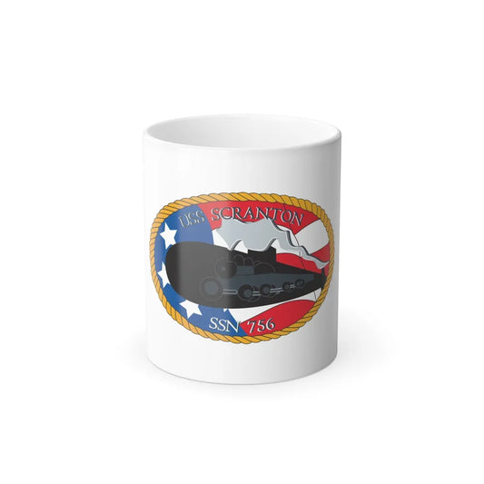 USS Scranton SSN 756 (U.S. Navy) Color Changing Mug 11oz-11oz-Go Mug Yourself