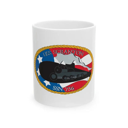 USS Scranton SSN 756 (U.S. Navy) White Coffee Mug 11oz - Go Mug Yourself