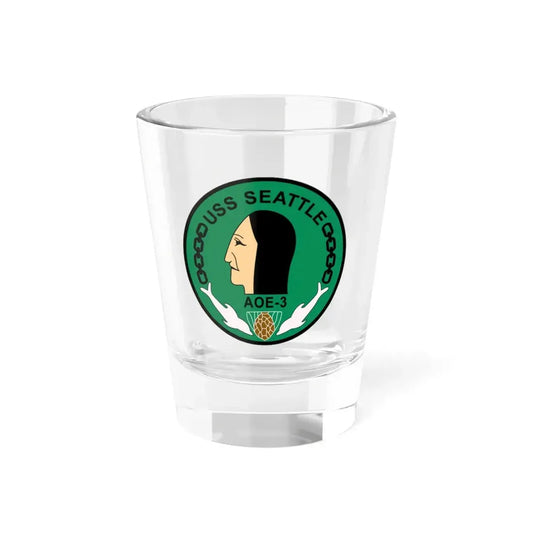 USS Seattle AOE 3 (U.S. Navy) Shot Glass 1.5oz 1.5oz - Go Mug Yourself