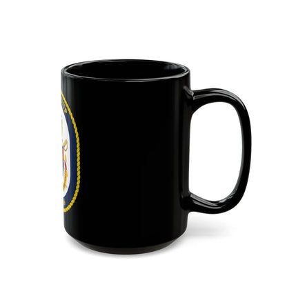 USS Shoup DDG 86 Crest (U.S. Navy) Black Coffee Mug-Go Mug Yourself