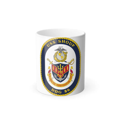 USS Shoup DDG 86 Crest (U.S. Navy) Color Changing Mug 11oz-11oz-Go Mug Yourself