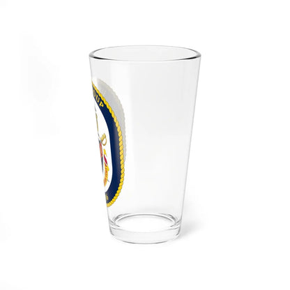 USS Shoup DDG 86 Crest (U.S. Navy) Pint Glass 16oz-Go Mug Yourself