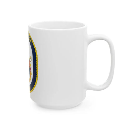 USS Shoup DDG 86 Crest (U.S. Navy) White Coffee Mug-Go Mug Yourself