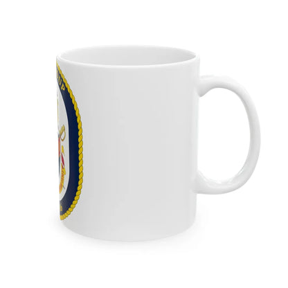 USS Shoup DDG 86 Crest (U.S. Navy) White Coffee Mug-Go Mug Yourself