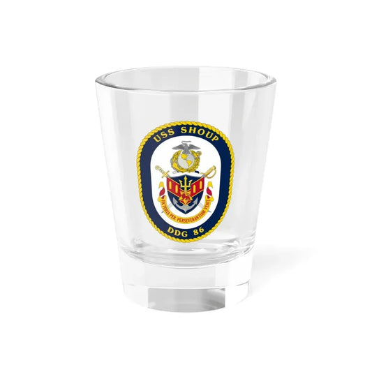 USS Shoup DDG 86 Crest (U.S. Navy) Shot Glass 1.5oz 1.5oz - Go Mug Yourself