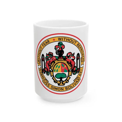 USS Simon Bolivar SSBN 641 (U.S. Navy) White Coffee Mug 15oz - Go Mug Yourself