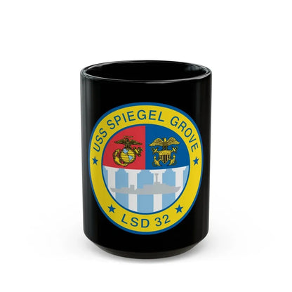 USS Spiegel Grove LSD 32 (U.S. Navy) Black Coffee Mug 15oz - Go Mug Yourself