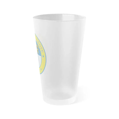 USS Spiegel Grove LSD 32 (U.S. Navy) Frosted Pint Glass 16oz - Go Mug Yourself