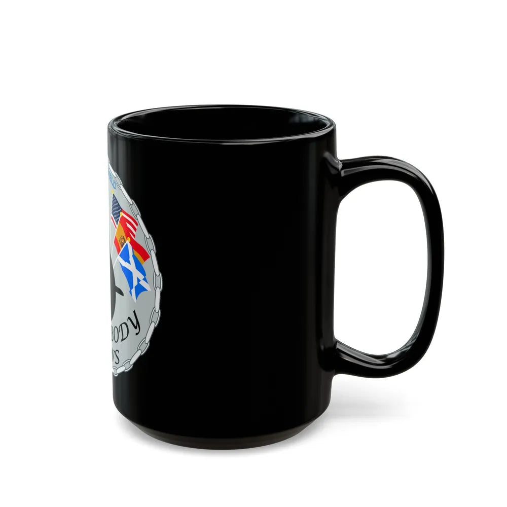 USS Springfield Everybody Rows (U.S. Navy) Black Coffee Mug-Go Mug Yourself