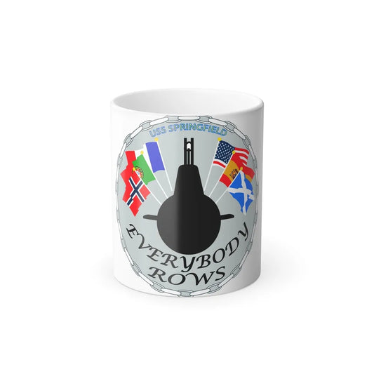 USS Springfield Everybody Rows (U.S. Navy) Color Changing Mug 11oz-11oz-Go Mug Yourself