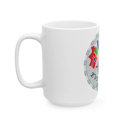 USS Springfield Everybody Rows (U.S. Navy) White Coffee Mug-Go Mug Yourself