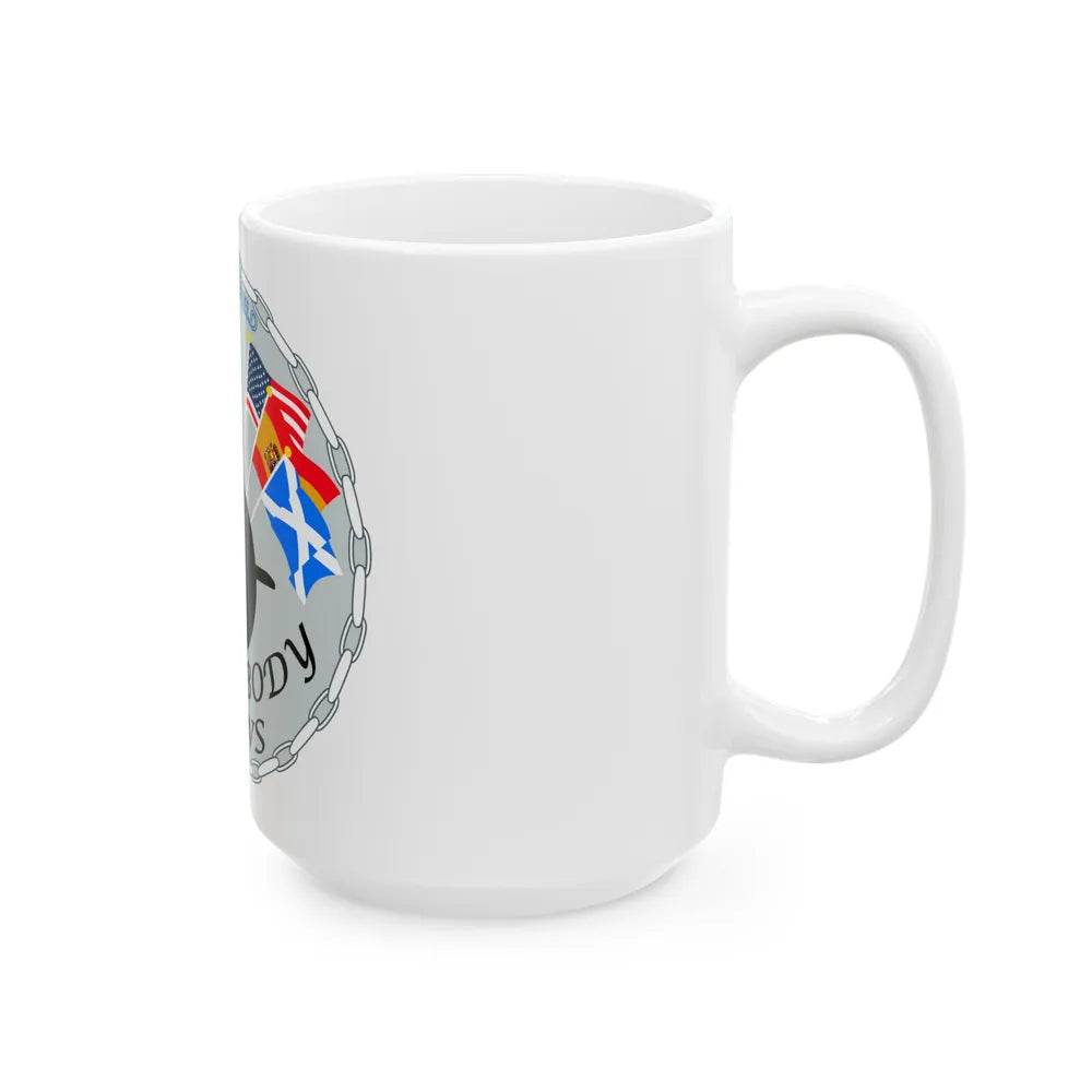 USS Springfield Everybody Rows (U.S. Navy) White Coffee Mug-Go Mug Yourself