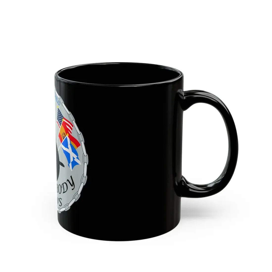 USS Springfield Everybody Rows (U.S. Navy) Black Coffee Mug - Go Mug Yourself