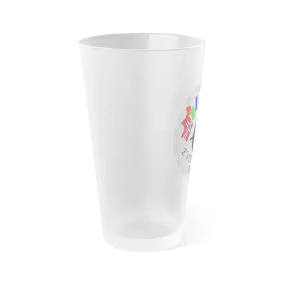 USS Springfield Everybody Rows (U.S. Navy) Frosted Pint Glass 16oz - Go Mug Yourself