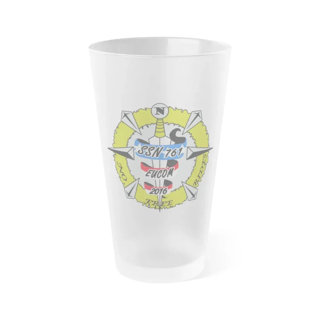 USS Springfield SSN 761 (U.S. Navy) Frosted Pint Glass 16oz Default Title - Go Mug Yourself