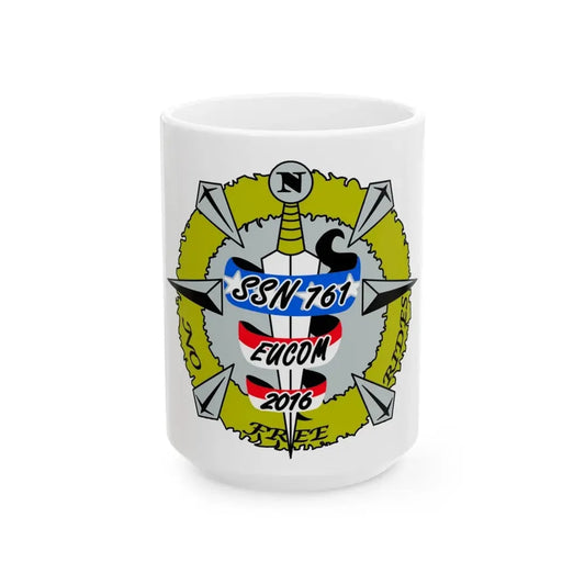 USS Springfield SSN 761 (U.S. Navy) White Coffee Mug 15oz - Go Mug Yourself