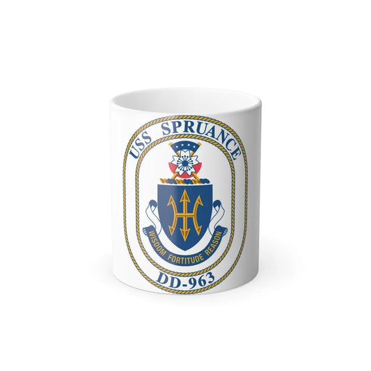 USS Spruance DD 963 (U.S. Navy) Color Changing Mug 11oz-11oz-Go Mug Yourself