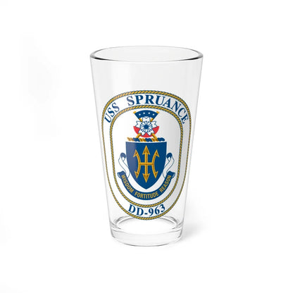 USS Spruance DD 963 (U.S. Navy) Pint Glass 16oz-16oz-Go Mug Yourself