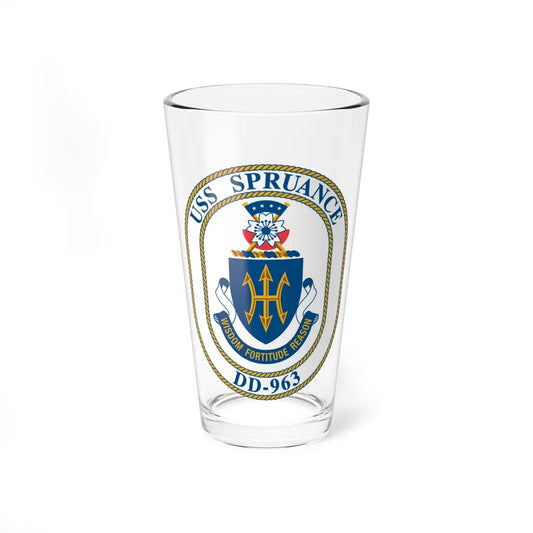 USS Spruance DD 963 (U.S. Navy) Pint Glass 16oz-16oz-Go Mug Yourself