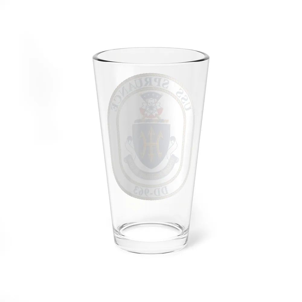 USS Spruance DD 963 (U.S. Navy) Pint Glass 16oz-Go Mug Yourself