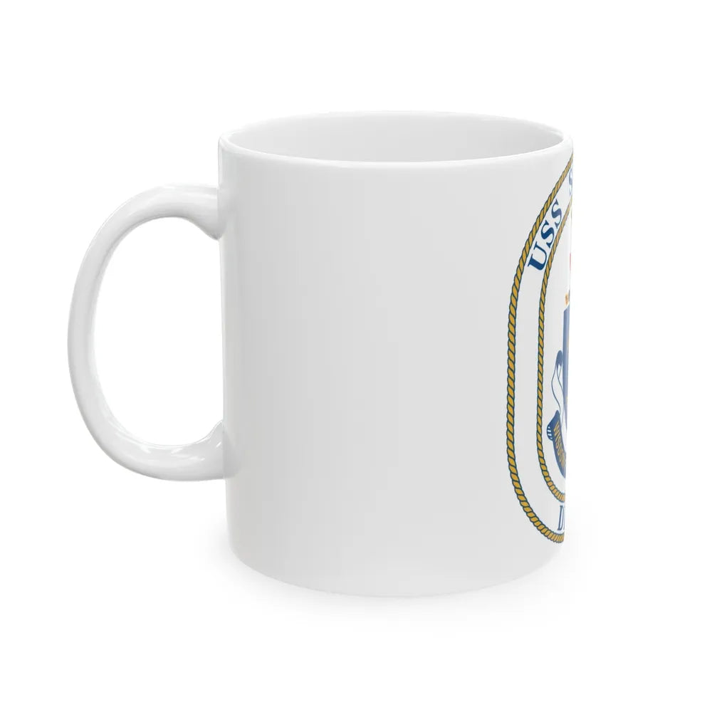 USS Spruance DD 963 (U.S. Navy) White Coffee Mug-Go Mug Yourself