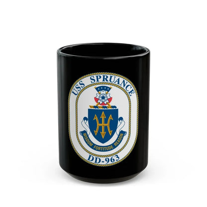 USS Spruance DD 963 (U.S. Navy) Black Coffee Mug 15oz - Go Mug Yourself