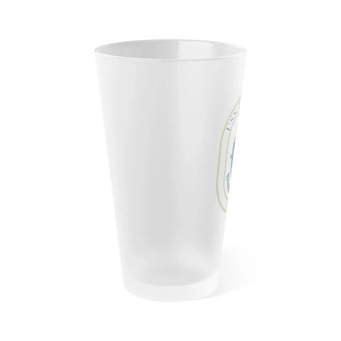 USS Spruance DD 963 (U.S. Navy) Frosted Pint Glass 16oz - Go Mug Yourself