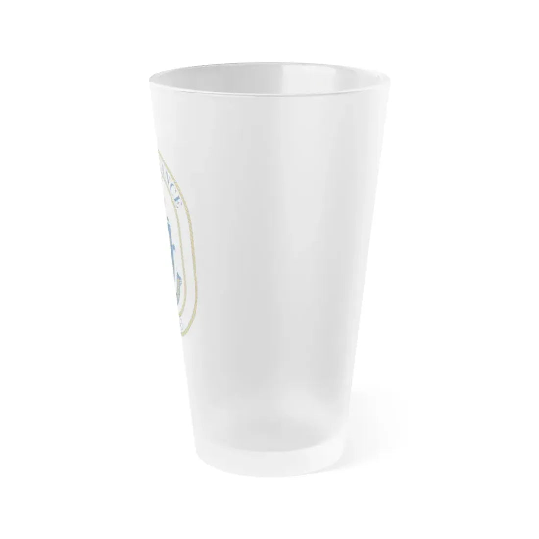 USS Spruance DD 963 (U.S. Navy) Frosted Pint Glass 16oz - Go Mug Yourself