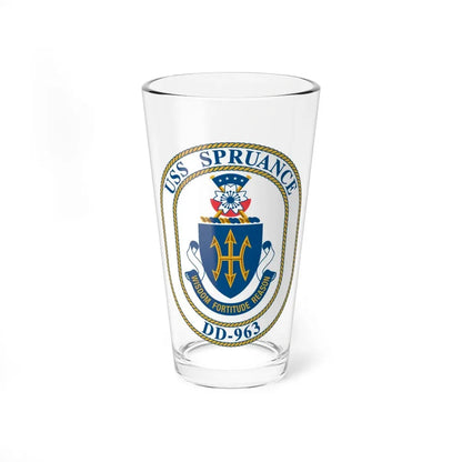 USS Spruance DD 963 (U.S. Navy) Pint Glass 16oz 16oz - Go Mug Yourself