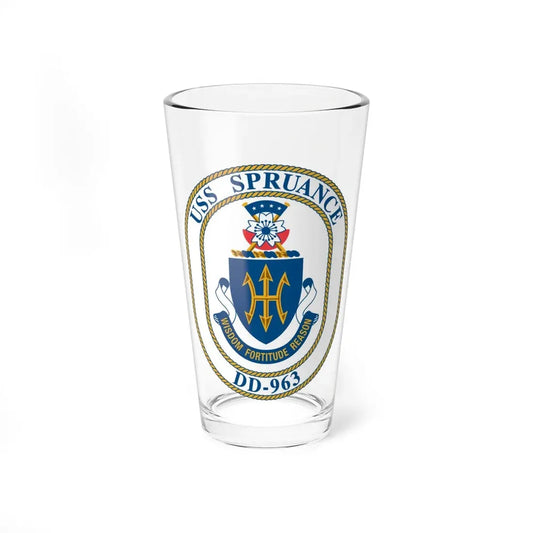 USS Spruance DD 963 (U.S. Navy) Pint Glass 16oz 16oz - Go Mug Yourself