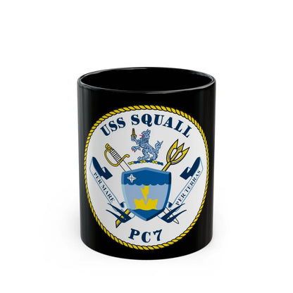 USS Squall PC7 (U.S. Navy) Black Coffee Mug-11oz-Go Mug Yourself