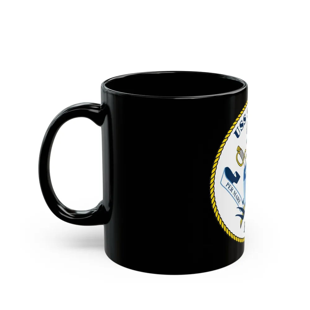 USS Squall PC7 (U.S. Navy) Black Coffee Mug-Go Mug Yourself