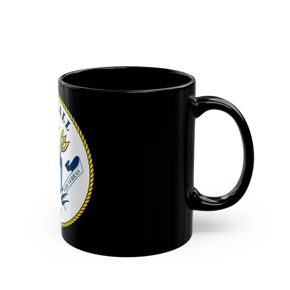 USS Squall PC7 (U.S. Navy) Black Coffee Mug-Go Mug Yourself